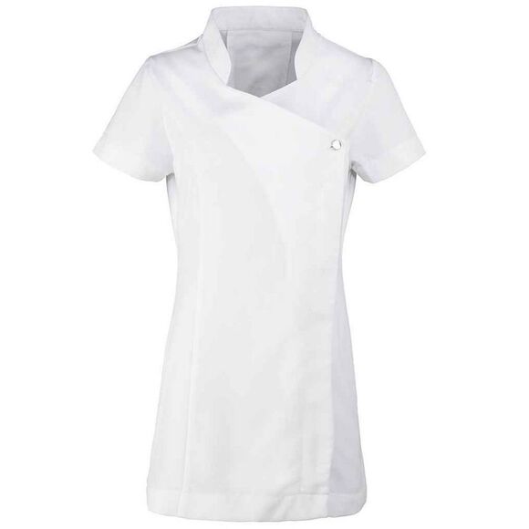 Premier Womens/Ladies Blossom Short Sleeve Tunic / White - Picture 1 of 3